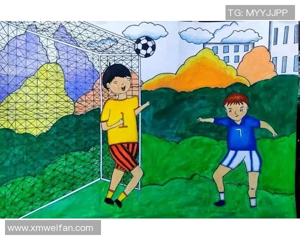 卡通足球明星的精彩瞬间与创意插画展现足球魅力与青春活力