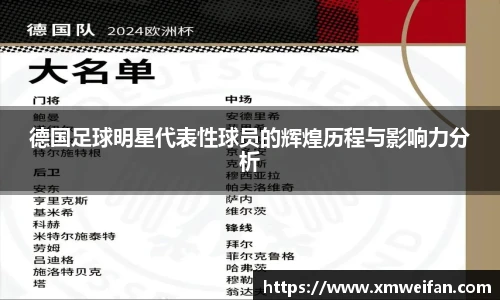 德国足球明星代表性球员的辉煌历程与影响力分析